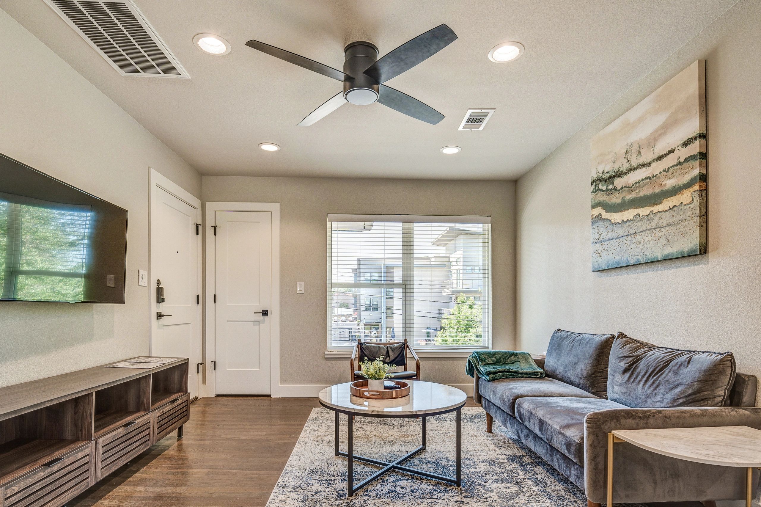 Furnished South Rock bedroom with natural light